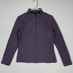 Ibex Women's Zque Merino Wool 1/2 Zip Pullover Small Made in USA